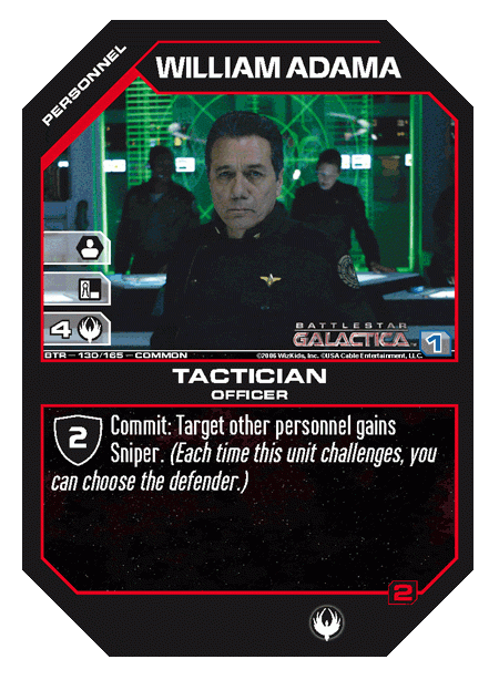 William Adama, Tactician